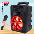Original Portable Bluetooth Wireless Speaker With FREE Microphone ~ Rechargeable Big Sound System Loud Speaker with Mic ~ High Stereo Bass & Woofer Home MP3 Player Mobile Speaker for PC Computer & Laptop ~ Support USB, SD Card, FM Radio ~ FunBug. 