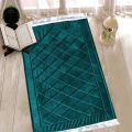 Luxury Anti-Slip Velvet Prayer Mat-Jaye Namaz Prayermat with foam-Quilted Jai Namaz | Janamaz. 