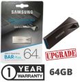 Samsung 64GB 100GB Flash Drive USB in Black color (+Type c OTG) Data Traveler USB flash drive Metal body Memory Stick Pen Drive With (1 YEAR WARRANTY). 