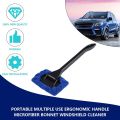 Car Window Cleaner Brush Kit Windshield Cleaning Wash Tool Inside Interior Auto Glass Wiper With Long Handle Car Accessories. 