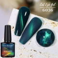 Clou Beaute Red Green Glitter Cat Eye Nail Gel Magnetic Gel Nail Polish Semi Permanent Soak Off UV LED Varnish for Manicure. 