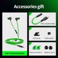 Plextone G20 Mark IV Metal Bass Magnetic Hammerhead Noise Cancelling In-Ear Gaming Earphones Headset with Type C and 3.5mm Jack – Green. 