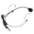 3 Pin XLR Wired Headset MIC Dual Ear Hook Unidirectional Microphone. 