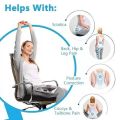 QS ENTERPRISE FOUNDCOOL Universal Memory Foam Car Seat Cushion for Driving Booster Driver Seat Tailbone Back Pressure Relief Breathable Pad for Cars Trucks SUVs Vehicles Office Chair Wheelchair - High Qualiy. 