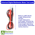 1 Pair 835mm 1000V 10A Probe Test Lead Wire Pen Needle Tip for Universal Digital Multimeter Tester Wire Cable GREY HC136 Test Leads by Electrica. 