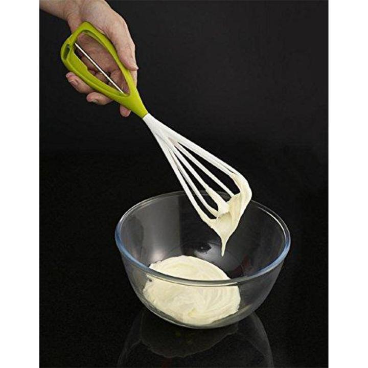 Hand Mixer Beater Single Handed Mechanical Whisk - (Multi Color)