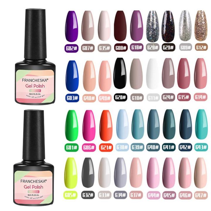 FRANCHESKA Nail Gel Polish Manicure Nagels Semi Permanente Vernis Top Coat Uv Led Gel Varnish Soak Off Nail Gel Nail Art TSLM2