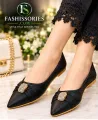Stylish Glossy Pumps Shoes for Women Soft Medicated Comfortable Pumps for Ladies & Girls Casual Fashion Shoes Beige,  Black. 