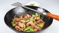 hotel style karahi (kadai) with cover (lid) in white iron (rust free ). 