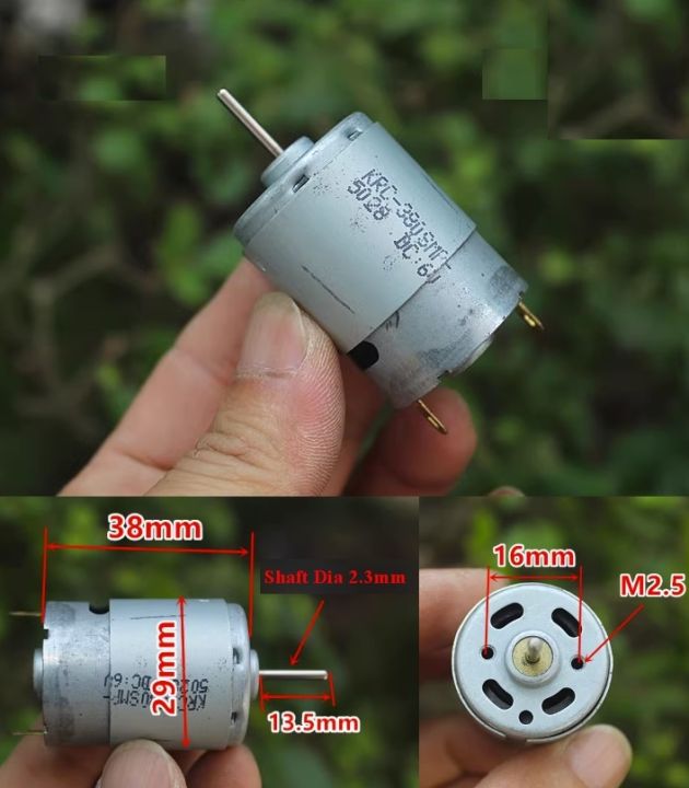 380 high power 3V 5V 7.4V 9V DC motor 12000-29000 RPM carbon brushed motor
