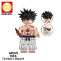 Wm6202 jujutsu Kaisen anime block toys figure Satoru Gojo ryomen Sukuna fushigurmeumi okkotsu Yuta building block mini toy. 
