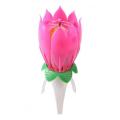 Birthday Specialty Flower Candle - Pink. 