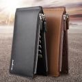 Fashion Leather Men Wallet Large Capacity 16 Slot Card Holder Famous Bi-Fold Wallet Men's Cash Coin Purse Shipping. 