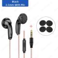Classic Earplugs Sennhei MX500 Powerful Bass Wired Earbuds HiFi Stereo Earphones USB-C 3.5mm Transparent Headphones With Mic. 
