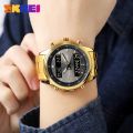 SKMEI Men Electronic Watch Dual Display Electronic Watch Multifunctional Waterproof Watch Fashion Business Style For Men 2049. 