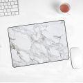 XGZ Promotional Game Mouse Pad Small Powder Gold White Stripe Marble 220X180X2MM Comfortable Minimalist Design Speed Mousepad. 