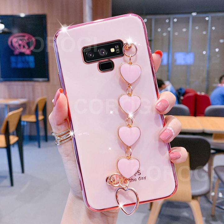 For Samsung Galaxy Note 9 Phone Cover + 3D Love Heart Wristband Fashion Ultra Thin Shiny Plating Bumper Soft TPU Silicone Shockproof Protective Case Back Cover | Daraz.pk For Samsung Galaxy Note 9 Phone Cover + 3D Love Heart Wristband Fashion Ultra Thin Shiny Plating Bumper Soft TPU Silicone Shockproof Protective Case Back Cover | Daraz.pk