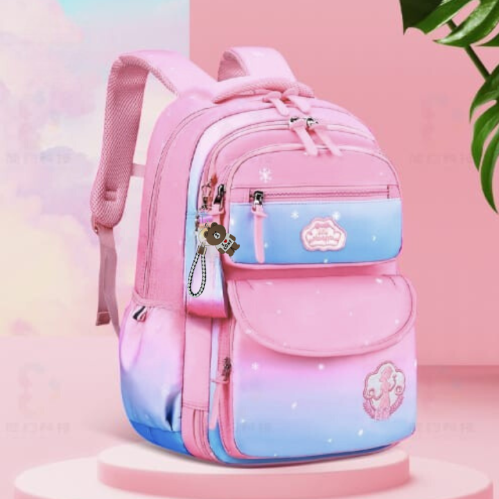Bagzillas:Girls%20School%20Backpack%203rd%20to%206th%20Grade%20Big%20Capacity%20Collage%20LightWeight%20Backpack%20With%20Out%20keychain%20School%20bag%20For%20Girls%20School%20bag%20For%20Girls%20-%20Image%208
