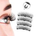 Magnetic Elegant Eye Lashes - 4 pieces in each pack and natural look. 
