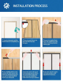Azzin - Anti Mosquito Net - Magnetic Mesh Curtain - Screen Door Curtain Net - Hands Free Anti Mosquito Curtain - Automatic Closing Door Mesh - Anti Insect Bug Fly Partition Striped Door Curtain. 