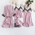 Women Hot Laced Short Nighty Set For Women And Girls Padded Stretchable Lingerie Sexy Sleepwear For Ladies Premium Silk Fabric. 