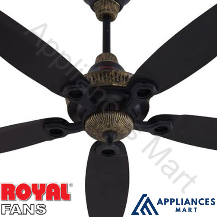 Royal%20Fans%20Ceiling%20Fan%20Ornament%20Model%205%20Blades%20Copper%2056%20Inches%20Black%20Sheesham%20-%20Image%203