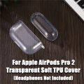 Relaxtoo Transparent Cover For Apple Airpods Pro 2 Generation Soft Silicone Case Shell Shock Absorbing Earphone Protective. 