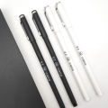 4 pcs/lot 0.2mm Fine Gel Pens White Black Finance Needle Pens for Writing Office School Supplies 0.2 Thin Line Pen Stationery. 