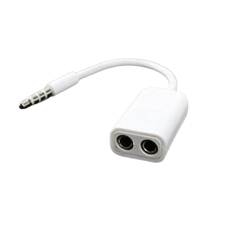 2-in-1 Dual Earphone Connector Splitter 3.5mm Jack High-Quality Audio Adapter
