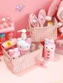 Folding Cotton Fabric Waterproof Laundry Basket Dirty Clothes Toy Mini Storage Basket - Multi Design And Color. 