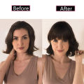 Thick Hair Bangs Straight Neat Fringes Clip In Hair Extensions Synthetic Thin Air Bangs Heat Resistant Fiber Blunt Bangs. 