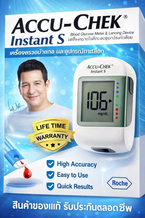 Accu-Check Instant S Blood Glucose Meter and Lancing Device - Roche ...