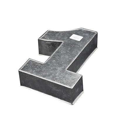 Number Cake Baking Mold Silver Tin (1)