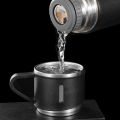 Gift Set 500ml Travel Water Bottles with 3 Mugs | Hot & Cold Thermos Flask Vacuum Insulation upto 8 hours | Stainless Steel Cups. 