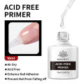 BORN PRETTY Nail Prep Dehydrator Acid Free Primer Natural Dry Nail Dehydrate Bond Primer Soft Nail Tips Gel Nail Functional Gel. 