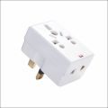 3 Pin Multi Plug with Fuse & 3 sockets - 13 Amp 250 V. 