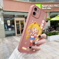 JIUMOO Case For OPPO A15 Case Cartoon Sailor Moon Thin Shockproof Square Edge Silicone Casing Full Lens Cover Camera Protect Cases Softcase. 