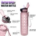 Amamia Sports Cup Lanyard Design Motivational Water Bottle with Scale Mark. 