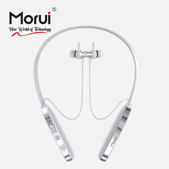 Morui Porsche ME-07 Wireless Neckband Bluetooth Headphones | Voice Changer Earbuds | AirPods | Gaming Headset | Hands-Free for Calls & Music