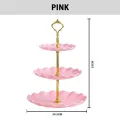 3 Tier High Tea Stand Dessert Cupcake Cakes Fruit Party Serving Platter Tray Food Tower Plates. 