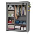 Storage Wardrobe Foldable and Movable Cloth/Fabric Wardrobe with Zip Up Collapsible Cupboard. 