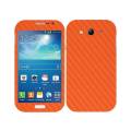 Samsung Galaxy Grand Neo Orange Carbon Fiber Texture Mobile Skin. 