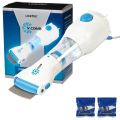 Original New V Comb Head Lice Machine With Filter, Head Lice Treatment Machine Electric V Comb Head Lice Removal Machine Anti Lice Machine V Comb Lice Nits Lice Egg Removal Machine Comb for Effective Lice and Egg Removal, Outperforms Combs and Shampoo. 