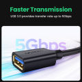 UGREEN USB Extender, USB 2.0 USB 3.0 Extension Cable Male to Female USB Cable High-Speed Data Transfer Compatible with Webcam, Gamepad, USB Keyboard, Mouse, Flash Drive, Hard Drive, Oculus VR, Xbox. 