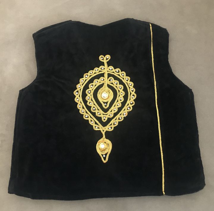 Traditional%20Afghani%20Waistcoat%20for%20Kids%20(Black%20velvet%20embroidery)%20-%20Image%203