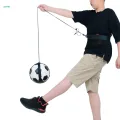 Soccer Trainer Football Training Belt 1.8M Elastic Rope Solo Practice for Football Skills. 