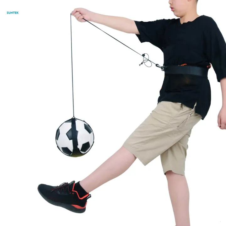 Soccer Trainer Football Training Belt 1.8M Elastic Rope Solo Practice for Football Skills