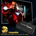 HDMI Switcher 3 in 1 out, Support HDCP2.2, HDR,1080P 3D, HDMI 2.0 switcher for Fire Stick, PS5,Sky Box,X BOX,Games Consoles,DVD,PC,Roku Etc. 
