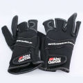 ABU Garcia Gloves Fishing Gloves Three Fingers Cut Lure Anti-Slip Leather Gloves Outdoor Sports Cycling Fingerless Gloves 1pair. 