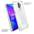 Oppo A5 2020 Soft Shockproof Jelly Back Cover Transparent, Full Protection, Anti-Slip, Ultra-Thin Design. 